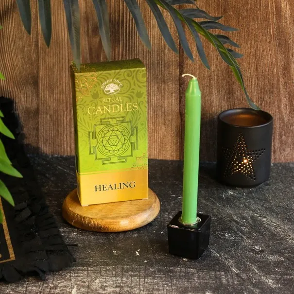 [GTR-G01] Ritueel kaarsen/altaar kaarsen:  Healing (Genezing - 10 kaarsen/pak 150g)