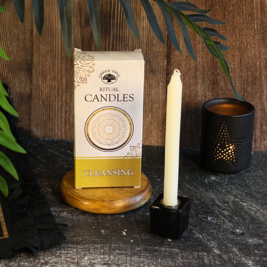 Ritueel kaarsen/altaar kaarsen: Cleansing (Reiniging - 10 kaarsen/pak 150g)