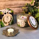 Green Tree Geurkaars Inner growth (256g)  Munt met Maansteen