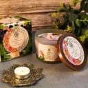 Green Tree Geurkaars Love (256g)    Roos met rozenkwarts