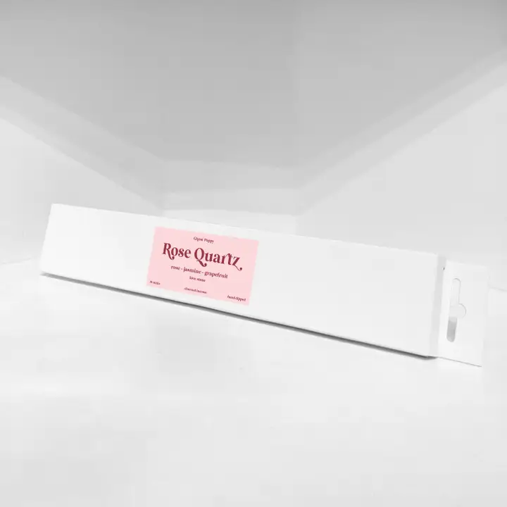 Roze kwarts wierrook - Ghost Poppy ( 1 uur brandtijd per stokje!)